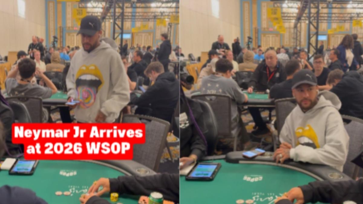 巴西足球巨星內馬爾現身世界撲克大賽。（圖／翻攝自@WSOP）.jpg